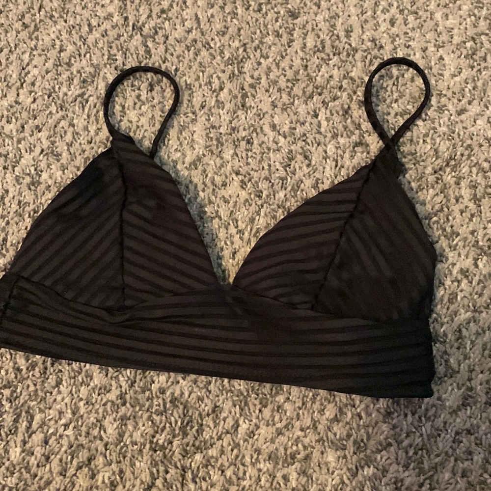 Black swim top